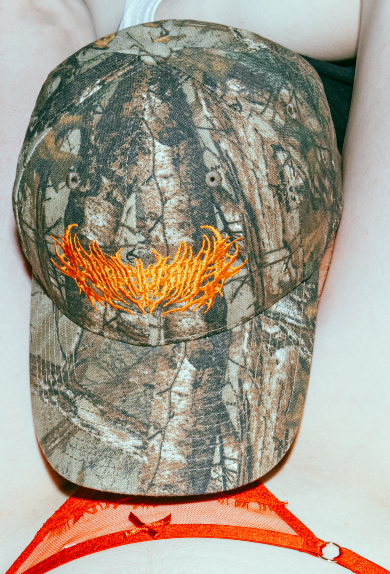 MASSACRE REALTREE CAMO HAT(ORANGE)