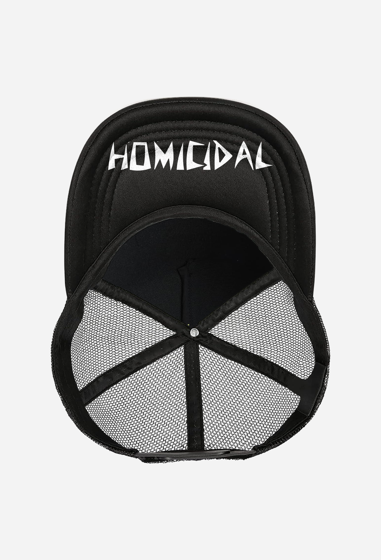 HOMICIDAL TENDENCIES BLACK TRUCKER HAT